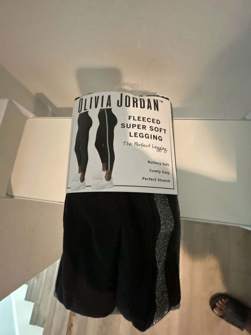 Olivia Jordan Fleeced Super Soft Legging with Side Stripe Size S